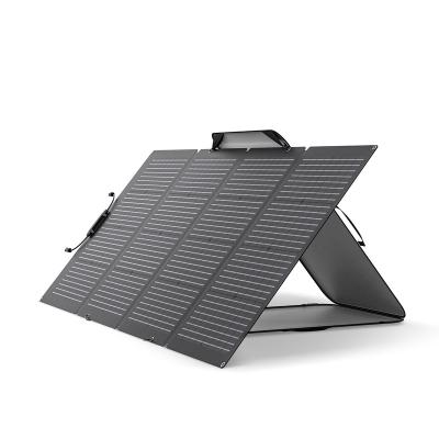 China ECOFLOW 220W Bifacial Foldable Solar Panel, Complete with Adjustable Kickstand, Waterproof IP68 & Durable for Off The Grid Livin 182mm*45.4mm 182mm*45.4mm for sale