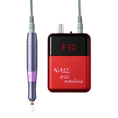 China Plastic Portable Nail Drill Machine Rechargeable Electric Nail File For Acrylic for sale