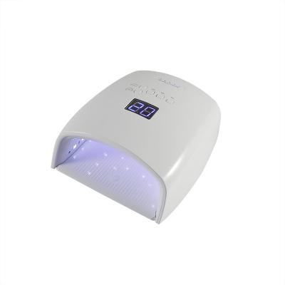 China Hot Selling Rechargeable Nail Lamp 48w LED Nail Lamp White UV Nail Polish Dryer 20.1x21.3x10cm for sale