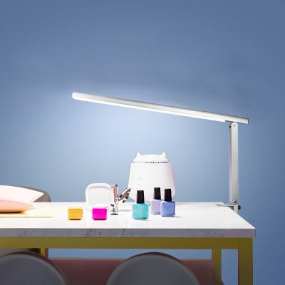 China Fashion Reading Lamp Metal Eye-care Desk Lamp, Adjustable Long Arm Desk Manicure Lamp With Clamp for sale