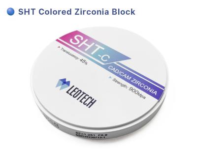 China CE SHT Colored Zirconia Dental Block Dental Laboratory Zirconia Blank Cad Cam for sale