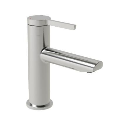 China Contemporary Single Control Lavatory Faucet PVD Satin Nickel Lavatory Faucet for sale