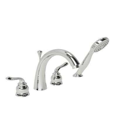 China 4 Hole Traditional Roman Tub Filler Chrome for sale