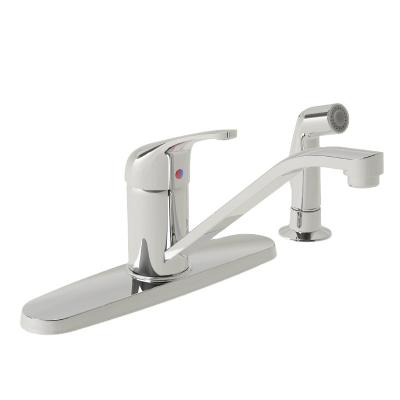 China Contemporary Single Control Kitchen Faucet With Side Sprayer Chrome for sale