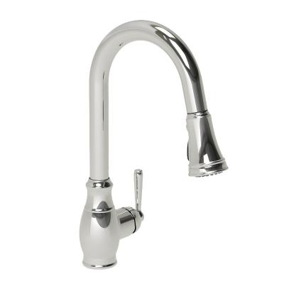 China Traditional Single Control Kitchen Faucet Chrome Pull Down Kitchen Faucet for sale