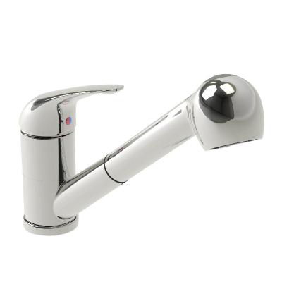 China Single Control Contemporary Polished Kitchen Chrome Pull-Down Faucet for sale