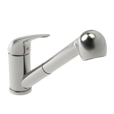 China Contemporary Manufacturer Well Made Brushed Pull Out Single Control Kitchen Pull-Down Faucet for sale