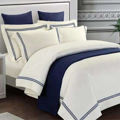 China Nondisposable Queen Sheet Set - Luxury 1800 Hotel Bedding Duvet Cover Set Twenty White King Size One Thread Count Bed Sheet for sale