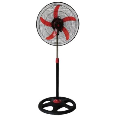 China Hotel Hot Selling 5 Holes Round Base Metal Electric Pedestal Fan 18 Inch Industrial Standing Fan for sale