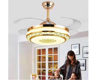 China Wholesale Luxury Modern Hotel Ceiling Fan With LED Lamp for sale