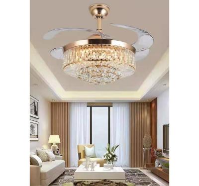 China Luxury Modern Hotel Ceiling Fan With LED Lamp for sale