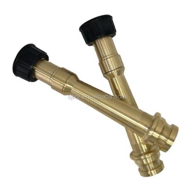 China Brass Material Fire Fighting Rescue Rescue Fire Fighting Nozzle Fire Hose Nozzle for sale