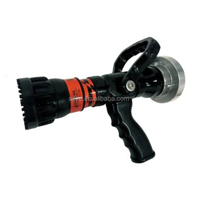 China Fire Safety Fire Fighting Water Spray Nozzle Selectable Flow Fire Hose Nozzle for sale