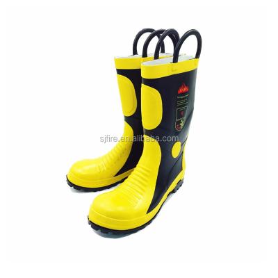 China High Quality Comfortable Personal Protective Gear Fire Proof Firefighter Boots For Firefighter for sale