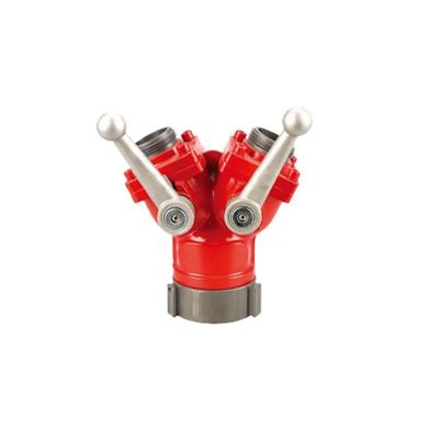 China High Quality Fire Fighting Emergency Rescue 2 Ways Strapping Splitters Valves For Fire Fighting for sale