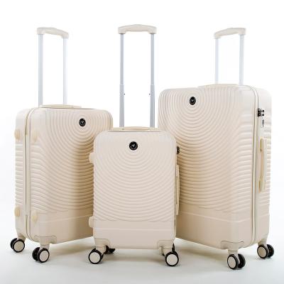 China ABS factory direct from school\travel background\etc. 20/24/28 Inch Trolley Bag Rolling 3 Piece Trolley Luggage Bag Set for sale