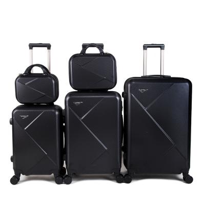 China School \ new outdoor travel \ etc texture ABS trolley bottom bag 5 piece hard luggage set for traveling for sale