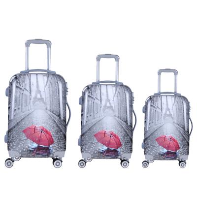 China Light& Light Elasticity Voucher PC Material Travel Trolley Suitcase Suitcase Travel Luggage Bags for sale