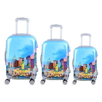 China High Quality Bottom Travel Suitcases Set 3 Pcs Trolley Luggage Bag Baggage Filter Mounts for sale