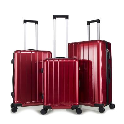 China Fashionable Lightweight ABS PVC PC Carry On Travel Bags Cabin Luggage Suitcase Set Hard Spinner Luggage for sale