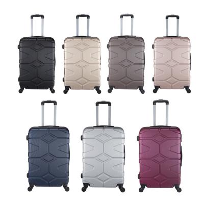 China Good Travel Price ABS Bottom Pieces Set Luggage Bag Travel Trolley Luggage With 4 Wheels for sale