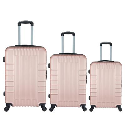 China The cheap ABS material of school \ ladies' background of travel \ etc. 3 Piece Luggage Sets Travel Hand Luggage for sale