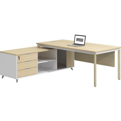 China Design Office Room Furniture Simple Extendable Wood Executive Desk for sale