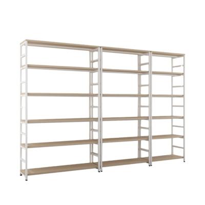 China Customized Wholesale Cheap Wooden Minimalist Display Rack Minimalist Book Shelves for sale