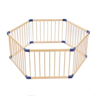 China Easy Assembly Wooden Foldable Kids Play Yard Baby Infant Playpen for sale