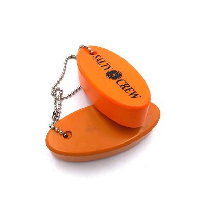 China Promotion gifts wholesale logo factory sports plastic custom 35*80*18mm customized main chain PU floating key chain for sale