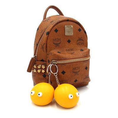 China Universal Promotion Gift Creativity Bread Shape Exquisite High Quality Bag Charms PU Key Chain for sale