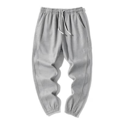 China Anti-wrinkle Summer Lightly Knitted Breathable Casual Sweatpants Men Plus Size Cotton Leisure Pants for sale