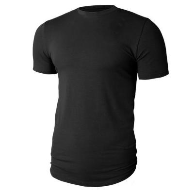 China 2022 Custom High Quality Sports Shirt Mens Anti-Wrinkle Cotton Men's T-shirt Solid Color Sportswear Fitness Running T-shirt for sale