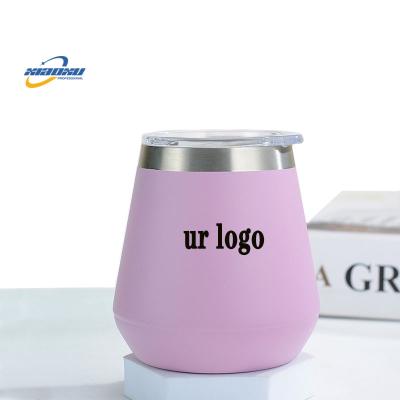 China Xiaoxu Viable 360ml Insulated Stainless Steel Mug 12oz Egg Shape Tumbler Wine Beer Logo Custom Coffee Mugs for sale