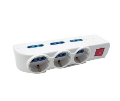 China German and European Standard Plug Conversion Three Holes Residential / Multi-Purpose European Plug Row and Socket Available on Three Sides for sale