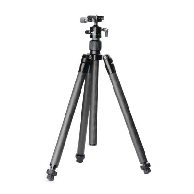 China PORTABLE lightweight professional portable tripod carbon fiber travel camera stand carbon tripod for sale