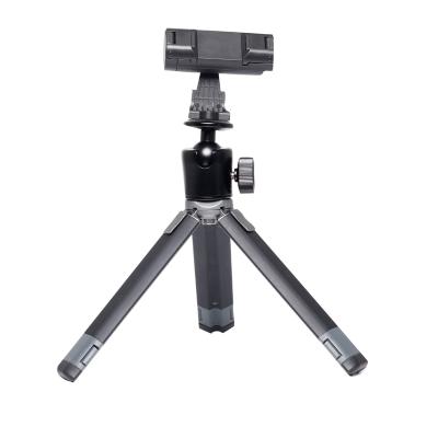 China 2021new PORTABLE Tripod 360 Rotation Tablet Phone Camera Tripod Selfie Stick Aluminum Tripod Holder For Phones for sale