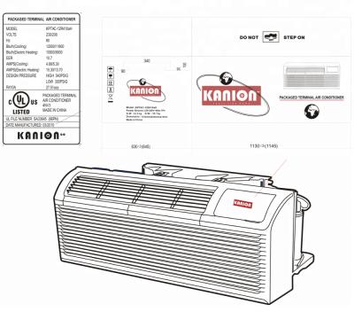 China Household PTAC Heating And Cooling Devices 7000BTU Capacity PTAC Air Conditioner for sale