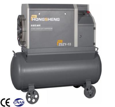 China Lubricated Strong And Durable High Quality Screw Type Fine Customizable Industrial Potable Air Compressor 7.5Kw for sale