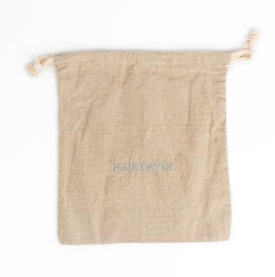 China New Style Modern Design Recyclable Cotton Product Storage Foldable Eco-Friendly Storage Pouch Drawstring Bag for sale