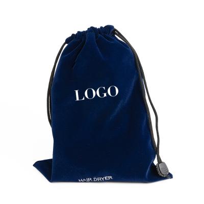 China Recyclable Professional Design Various Sizes Drawstring Dark Blue Packaging Bags Small Bags For Packaging for sale