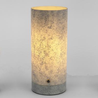 China Table Lamp for New Fashion Restaurant Hotel Home Office Chinese Stone Texture Gray Bedside Table Lamps Led Lighting Modern Home Table Lamp for sale