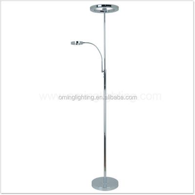 China EUROPEAN Alibaba Led Light Lamp Floor Lamp Torchiere Uplight / Reading Lamp Brushed Nickel for sale