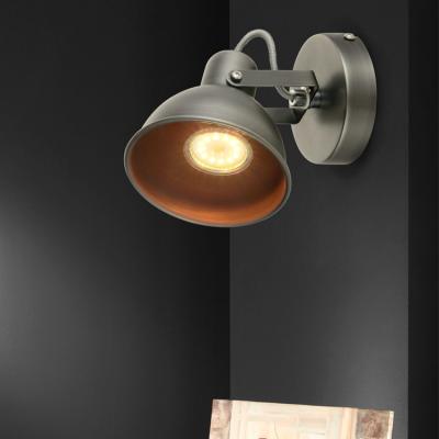 China Modern Vintage Ceiling Light LED GU10 5 x 3w Decorative Track Lights Retro Matte Silver Track Lighting Kitchen Ceiling for sale