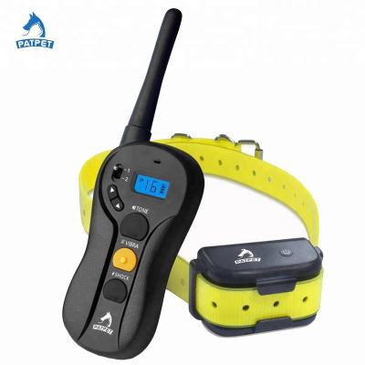 China 2021 Viable Amazon Top Selling Humane Electric Shock Training Collar Barking Anti Bark Rechargeable Waterproof Remote Control Trainer for sale