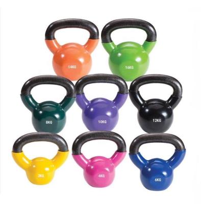 China Easy-to-clean and disinfectant hot sale vinyl dipping kettlebell with customized logo for sale for sale