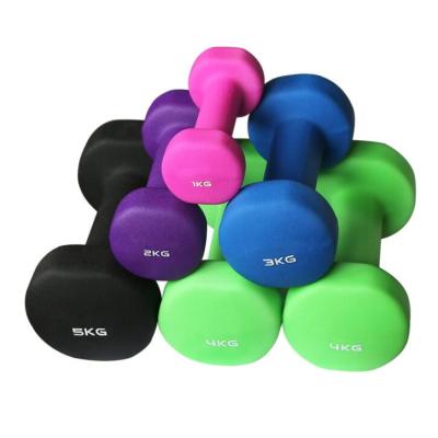 China Plastic Dip In Promotional Good Quality Dumbbell Weights Glossy Hex Dumbbells Bewitch Rubber for sale