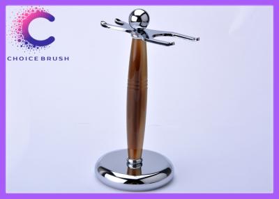 China Faux Horn Shaving Brush And Razor Stand , shaving brush sets for male for sale