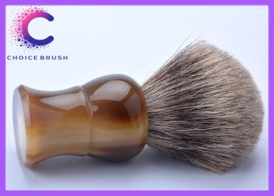 China High end Pure Badger Shaving Brush horn handle and badger hair knots for sale