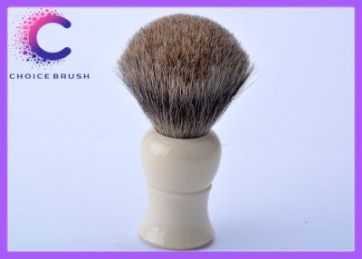 China Brocha de afeitar de la peluquería de caballeros superior de encargo del grado con la manija de marfil blanca del color en venta